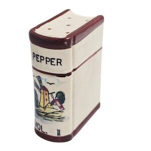 Westwood Ceramic Book Spice Salt Shaker single replacement Dutch Windmill